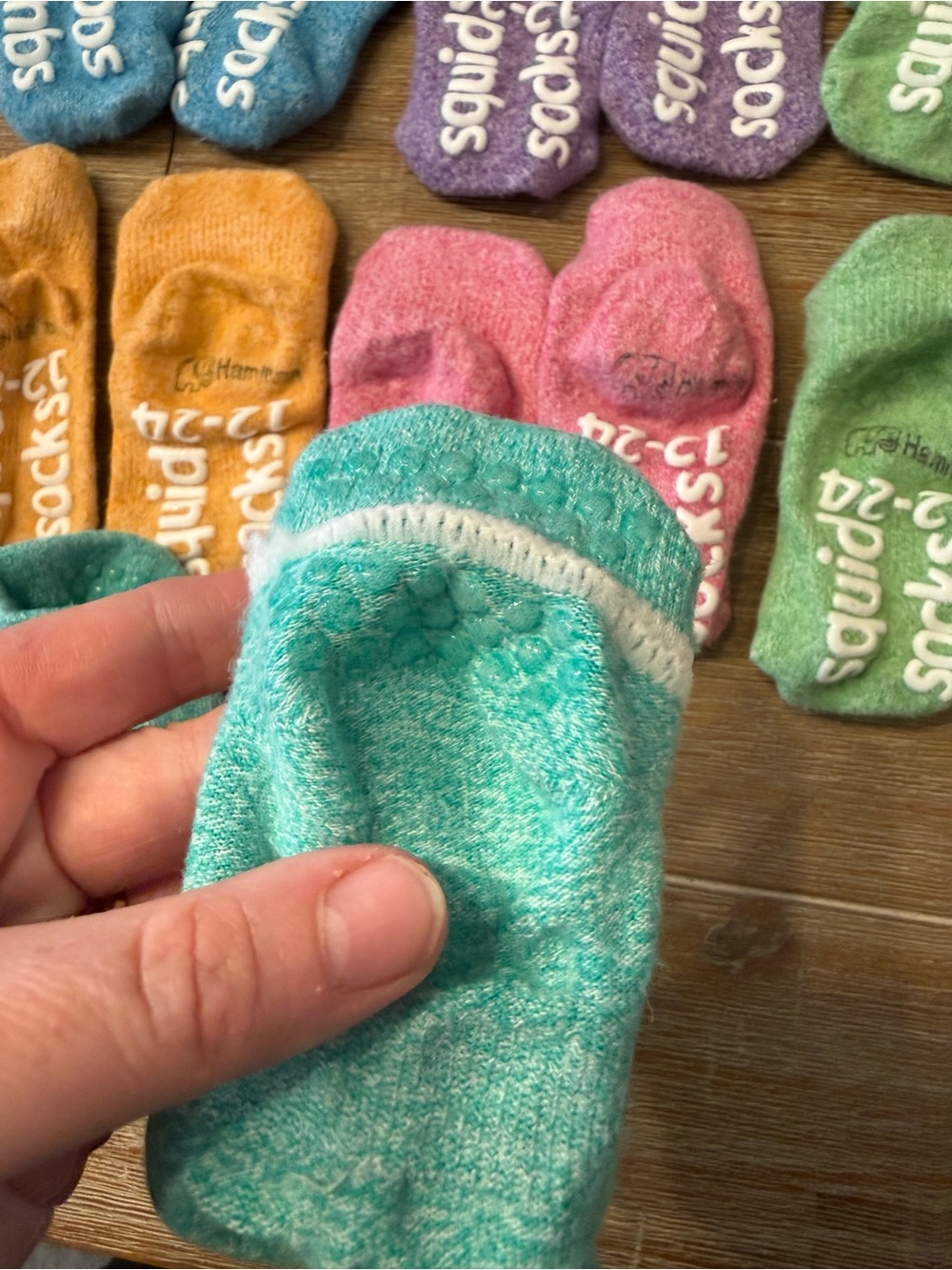 Hamilton Kids Non-Slip Squid Socks - Assorted Colors - Picture 3 of 5